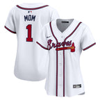Atlanta Braves Nike Women's #1 Mom Home Limited Jersey - White