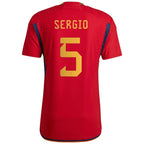 Sergio Busquets Spain National Team adidas 2022/23 Home Authentic Player Jersey - Red