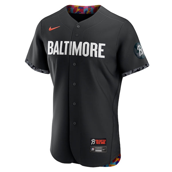 Cal Ripken Baltimore Orioles Nike 2023 City Connect Authentic Player Jersey - Black