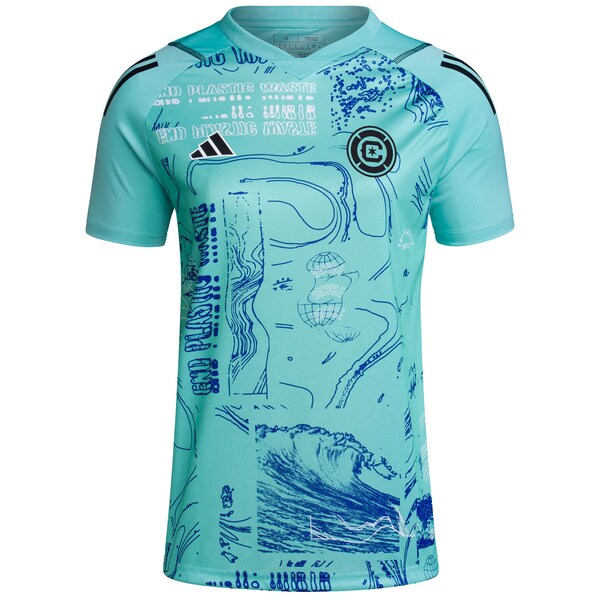 Chicago Fire adidas Women's 2024 One Planet Replica Jersey - Green