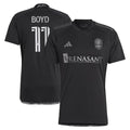 Tyler Boyd Nashville SC adidas 2024 Man In Black Kit Replica Player Jersey - Black/Yellow