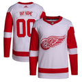 Detroit Red Wings adidas  Away  Primegreen Authentic Custom Jersey - White