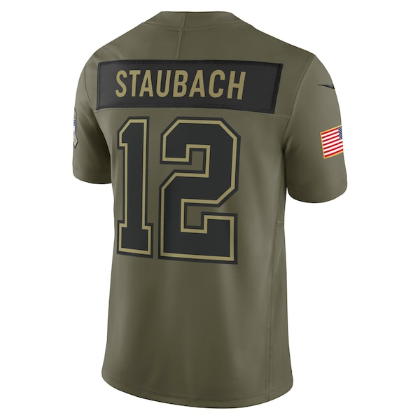 Roger Staubach Dallas Cowboys Nike 2025 Salute to Service Retired Limited Jersey - Olive