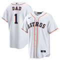 Houston Astros Nike #1 Dad Home Replica Jersey - White