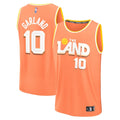 Darius Garland Cleveland Cavaliers  Youth 2025/26 City Edition Fast Break Jersey - Orange