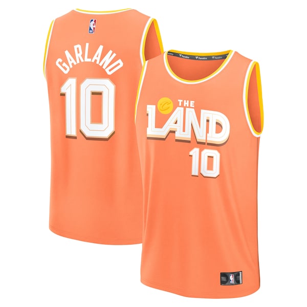Darius Garland Cleveland Cavaliers  Youth 2025/26 City Edition Fast Break Jersey - Orange