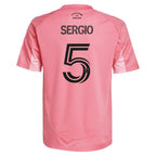Sergio Busquets Inter Miami CF adidas Youth 2025 Euforia Replica Player Jersey - Light Pink
