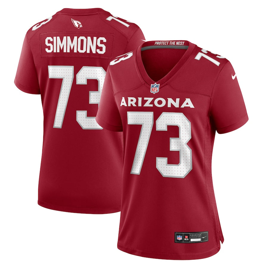 Lachavious Simmons Arizona Cardinals Nike Women's Team Game Jersey -  Cardinal
