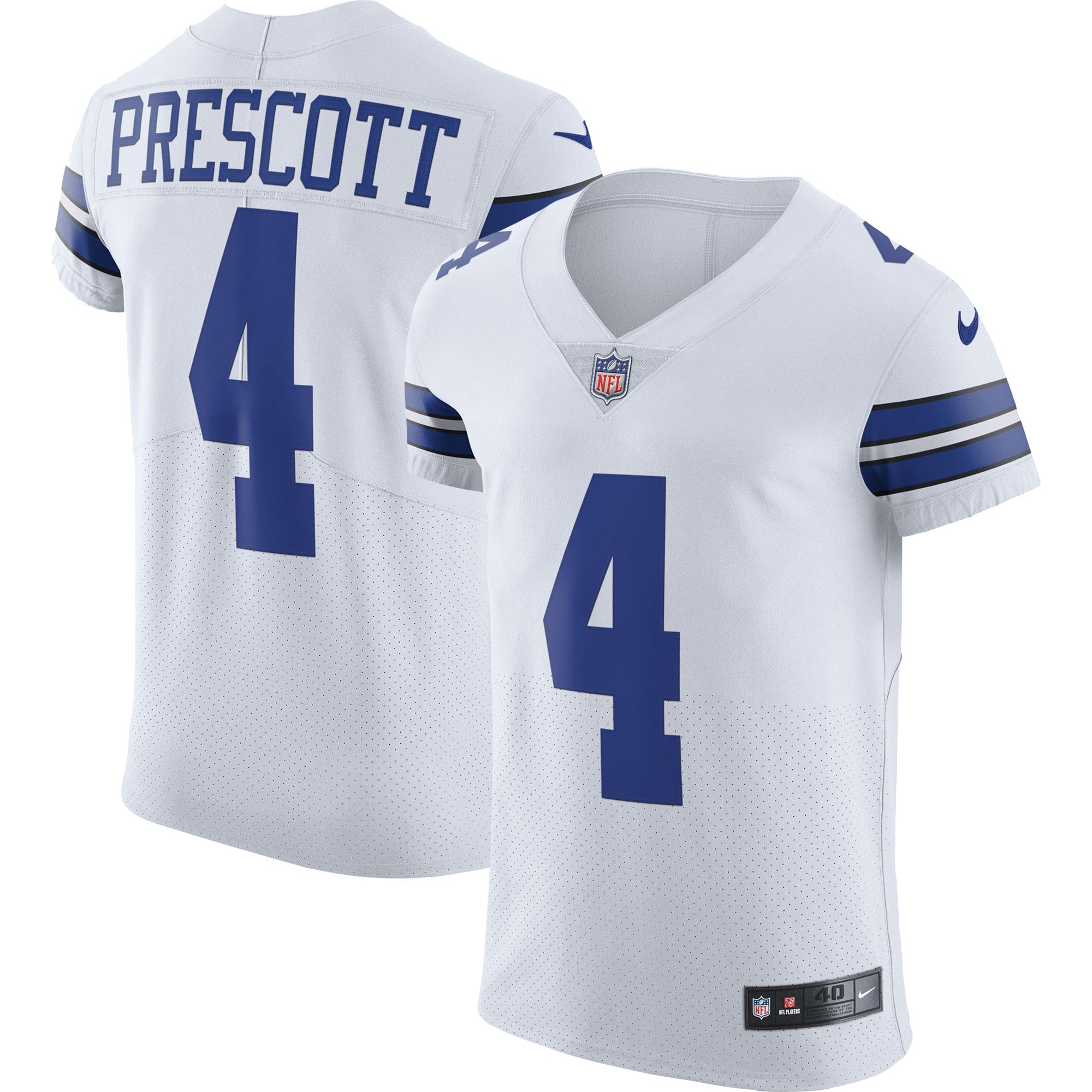 Dak Prescott Dallas Cowboys Nike Alternate Vapor Elite Player Jersey - Navy/White