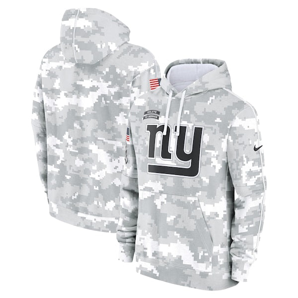 New York Giants Nike 2024 Salute to Service Club Fleece Pullover Hoodie - Arctic Camo