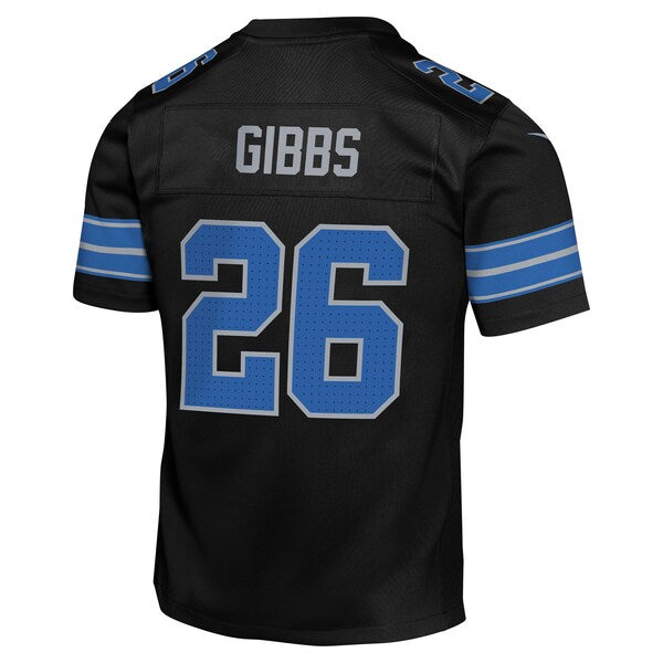 Jahmyr Gibbs Detroit Lions Nike Youth Alternate Player Game Jersey - Black