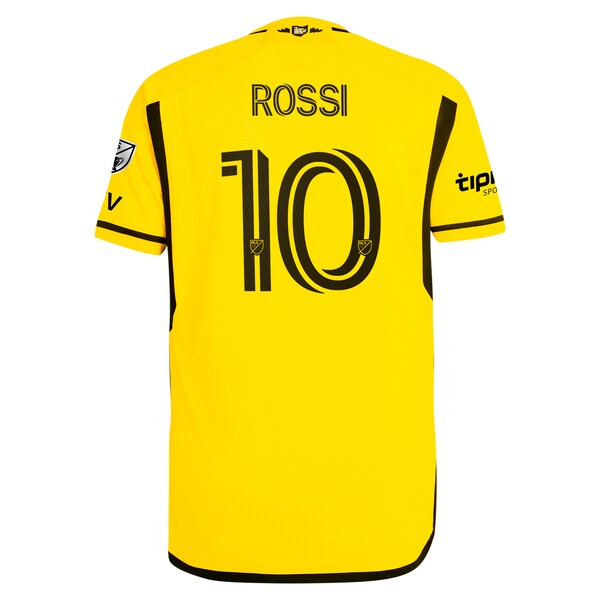 Diego Rossi Columbus Crew adidas 2024 The Home Kit Authentic Player Jersey - Yellow