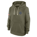 Dallas Cowboys Nike Women's 2025 Salute to Service Sideline Standard Issue Dri-FIT Hoodie - Olive
