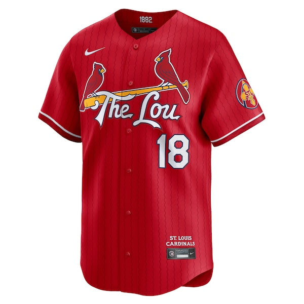 Jordan Walker St. Louis Cardinals Nike City Connect Limited Jersey - Red