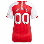 Arsenal adidas Women's 2023/24 Home Replica Custom Jersey - Red