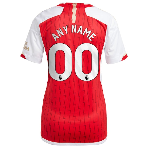 Arsenal adidas Women's 2023/24 Home Replica Custom Jersey - Red