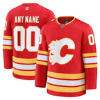 Calgary Flames  Home Premium Custom Jersey - Red/Black/White