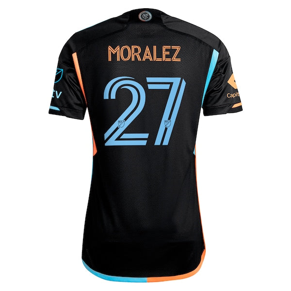 Maximiliano Moralez New York City FC adidas 2024 24/7 Kit Authentic Player Jersey - Black