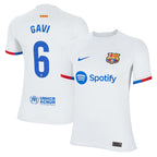 Gavi Barcelona Nike Youth 2023/24 Away Stadium Replica Player Jersey - White
