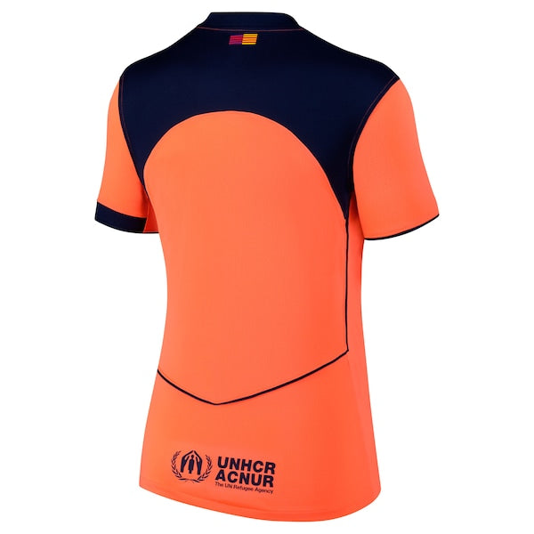 Barcelona Nike Women's 2025/26 Third Replica Jersey - Orange/Gold