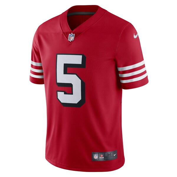 Trey Lance San Francisco 49ers Nike Alternate Vapor Limited Jersey - Scarlet/Scarlet/White