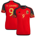 Romelu Lukaku Belgium National Team adidas 2022/23 Home Replica Jersey - Red