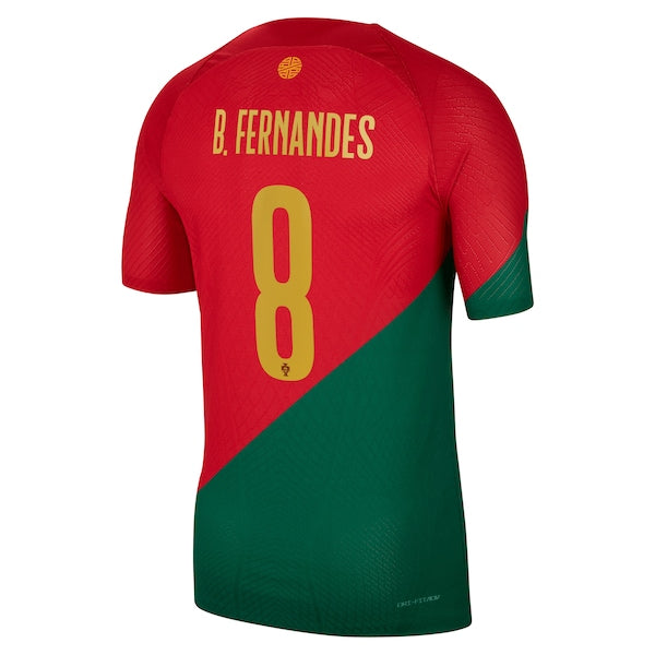 Bruno Fernandes Portugal National Team Nike 2022/23 Home Vapor Match Authentic Player Jersey - Red