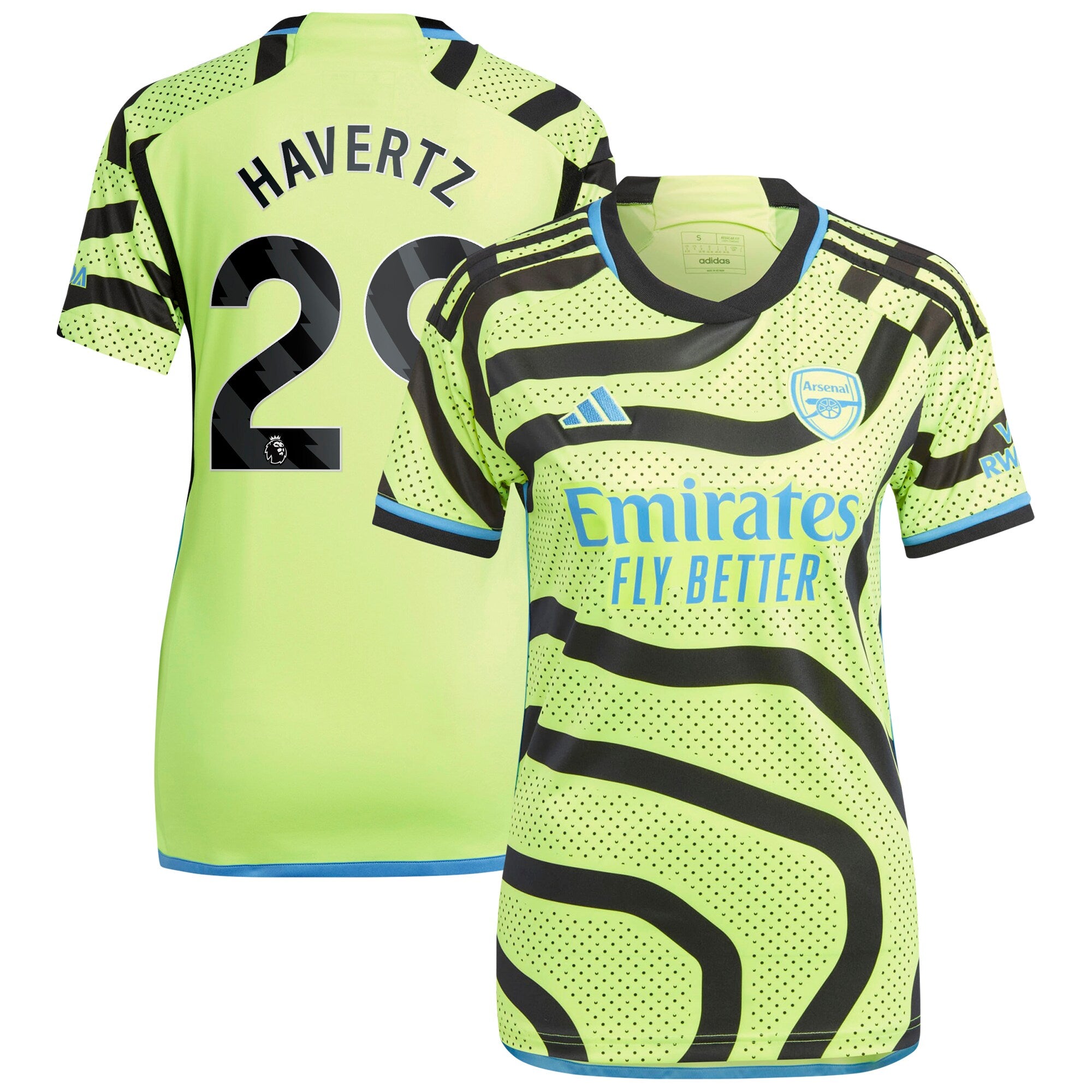 Kai Havertz Arsenal adidas Women's 2023/24 Home Replica Player Jersey - Red/Green/Yellow