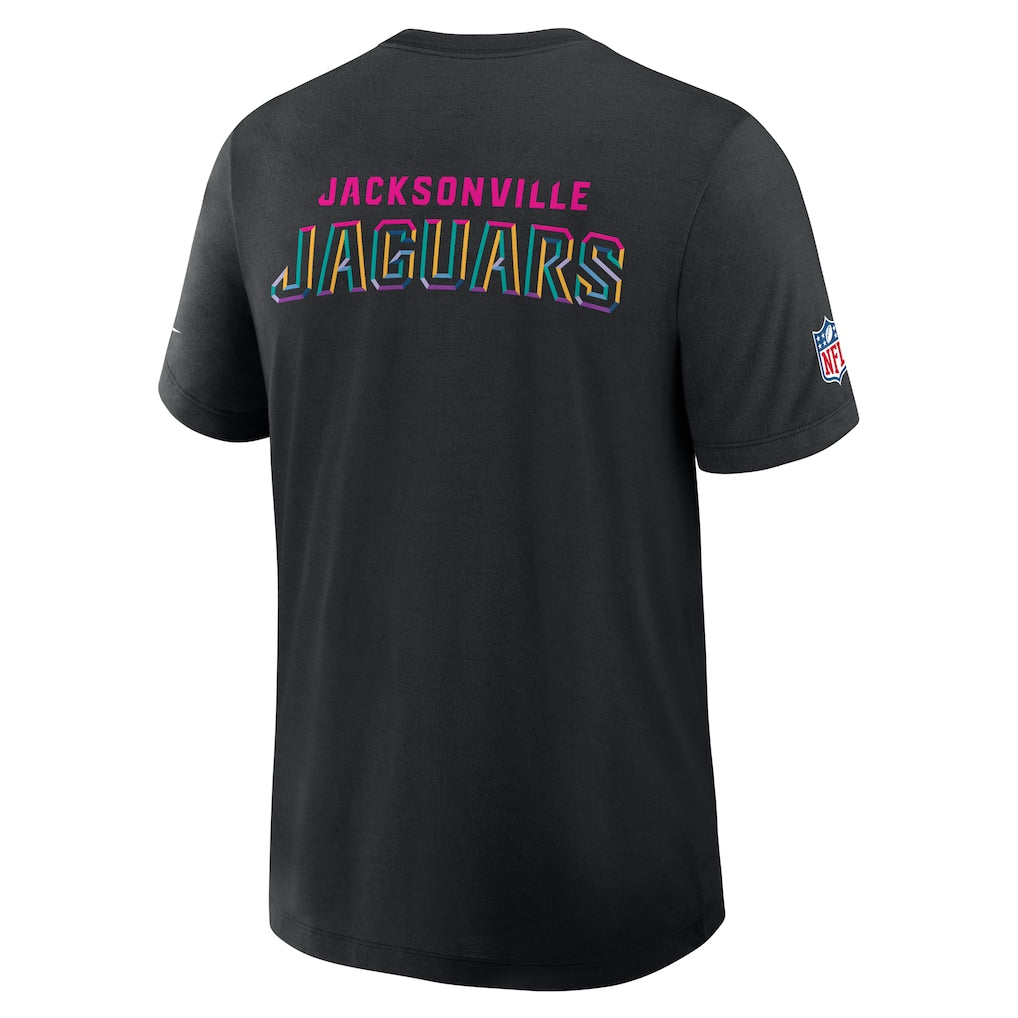 Jacksonville Jaguars Nike 2025 NFL Crucial Catch Tri-Blend Dri-FIT T-Shirt - Black