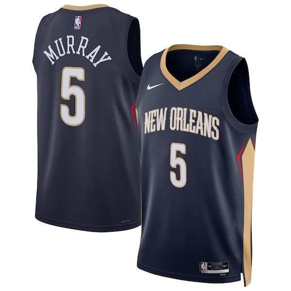 Dejounte Murray New Orleans Pelicans Nike Unisex 2024 Offseason Addition Nike Swingman Jersey - Navy
