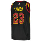 LeBron James Cleveland Cavaliers Nike Swingman Player Jersey - Statement Edition - Black