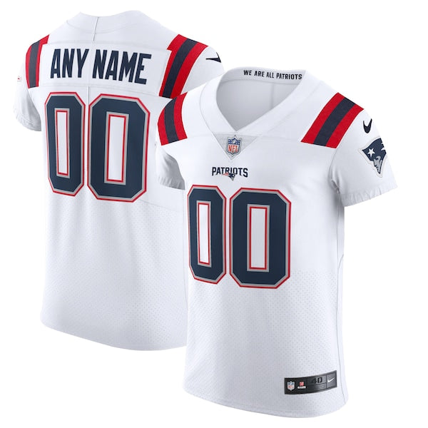 New England Patriots Nike Vapor Elite Custom Jersey - White