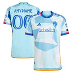 Colorado Rapids adidas 2024 New Day Kit Authentic Custom Jersey - Light Blue