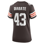Mohamoud Diabate Cleveland Browns Nike Women's Team Game Jersey -  Brown