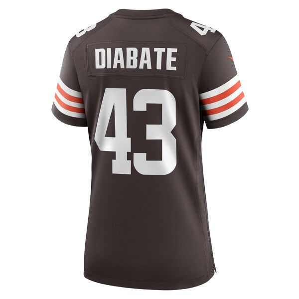 Mohamoud Diabate Cleveland Browns Nike Women's Team Game Jersey -  Brown