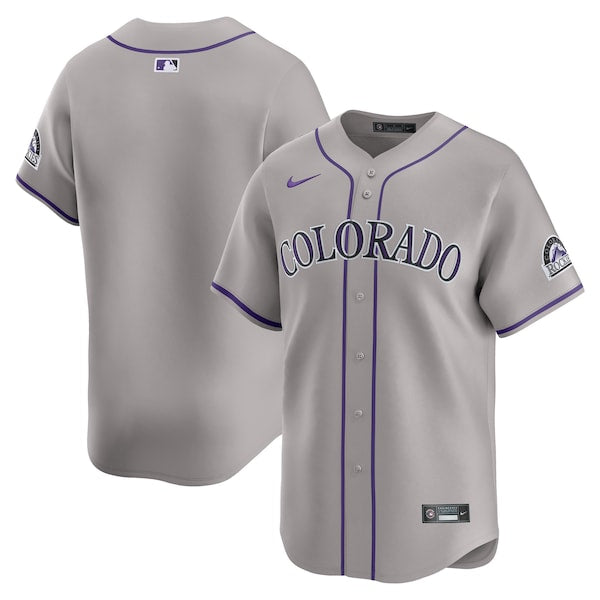Colorado Rockies Nike Road Limited Jersey - Gray