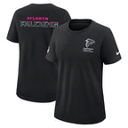 Atlanta Falcons Nike Women's 2025 NFL Crucial Catch Tri-Blend Dri-FIT T-Shirt - Black