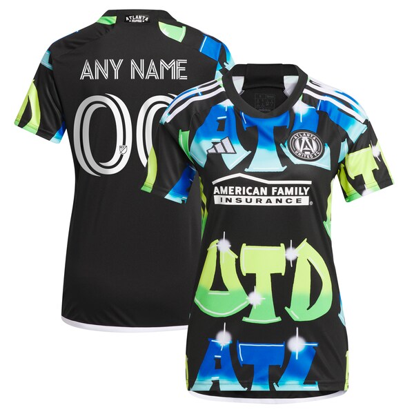 Atlanta United FC adidas Women's 2024 The 404 Replica Custom Jersey - Black