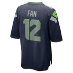 12s Seattle Seahawks Nike Game Team Jersey - College Navy