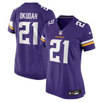Jeff Okudah Minnesota Vikings Nike Women's Team Game Jersey -  Purple