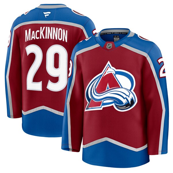 Nathan MacKinnon Colorado Avalanche  Home Premium Jersey - Burgundy/White/Navy