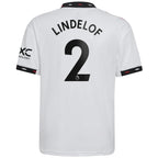 Victor Lindelof Manchester United adidas Youth 2022/23 Away Replica Player Jersey - White