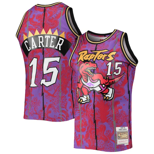 Vince Carter Toronto Raptors Hardwood Classics 1998/99 Lunar New Year Swingman Jersey - Purple