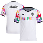 Colorado Rapids adidas 2024 Pride Pre-Match Top - White