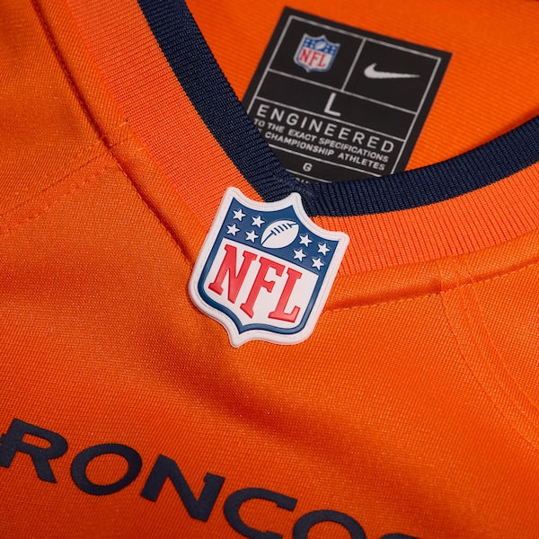 Riley Moss Denver Broncos Nike Team Game Jersey -  Orange