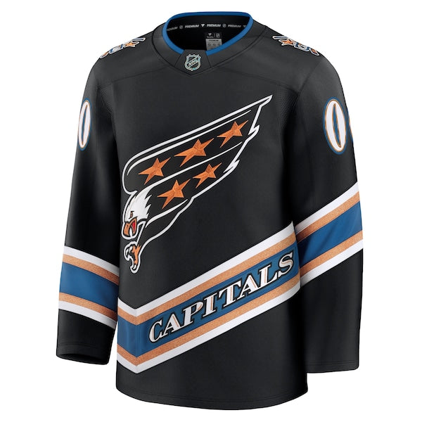 Washington Capitals  Alternate 50th Anniversary Premium Custom Jersey - Black/Red/White
