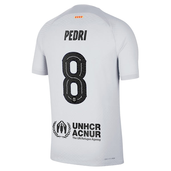 Pedri Barcelona Nike 2022/23 Third Vapor Match Authentic Player Jersey - Gray