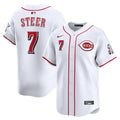 Spencer Steer Cincinnati Reds Nike Alternate Limited Player Jersey - White
