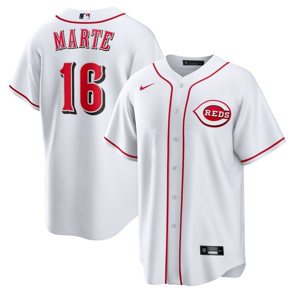 Noelvi Marte Cincinnati Reds Nike Home Replica Jersey - White