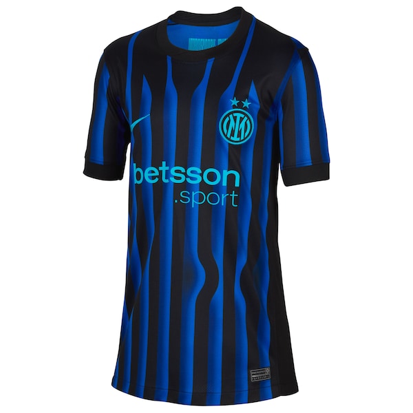 Inter Milan Nike Youth 2025/26 Home Replica Jersey - Blue/Aqua